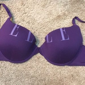 “Elle” purple push-up bra. Size 36B.